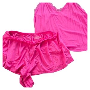 Victoria's Secret Pink Satin Pajama Set